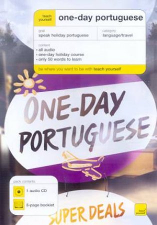 Teach Yourself One-Day Portuguese - Booklet & CD by Elisabeth Smith