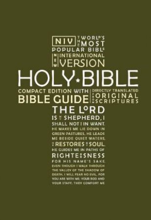 NIV Compact Bible with Bible Guide HB by International Bible Society