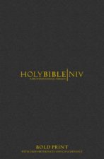 NIV Bold Print Black Leather with CrossReferences and Concordance