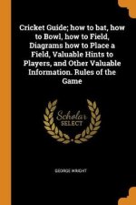 Cricket Guide How to Bat How to Bowl How to Field Diagrams How to Place a Field Valuable Hints to Players and Other Valuable Information Rules of the Game