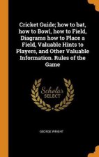 Cricket Guide How to Bat How to Bowl How to Field Diagrams How to Place a Field Valuable Hints to Players and Other Valuable Information Rules of the Game