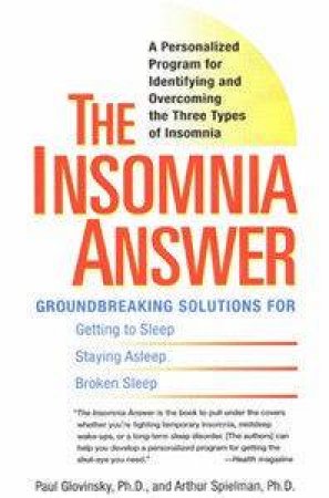 The Insomnia Answer by Paul Glovinsky