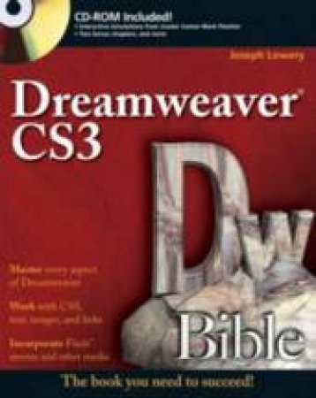 Dreamweaver Bible - Book & CD by Joseph W Lowery