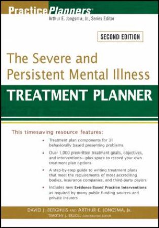 Severe and Persistent Mental Illness Treatment Planner Second Edition by Unknown