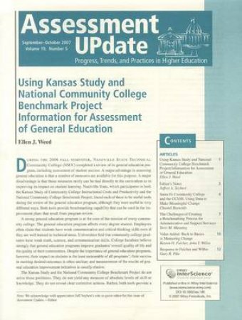 Assessment Update Volume 19, Number 5, September-October 2007 by Trudy Banta