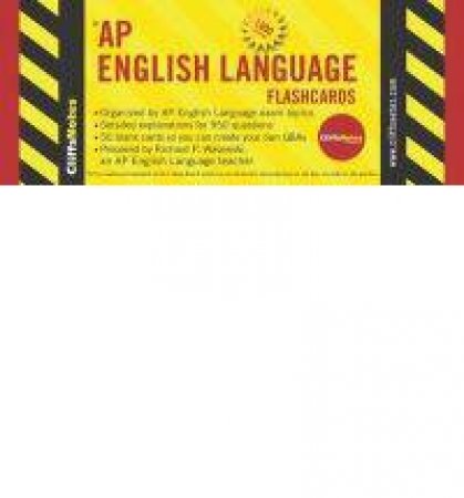 CliffsNotes AP English Language Flashcards by WASOWSKI RICHARD P.