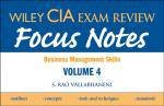 Wiley CIA Exam Review Volume 4 Focus Notes Business Management Skills