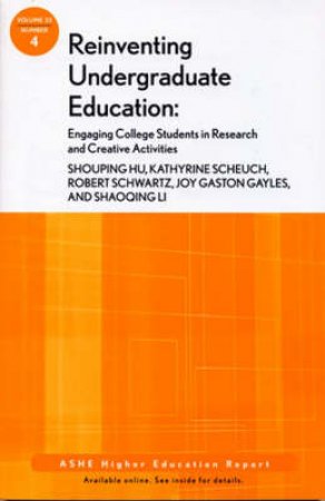 Ashe Higher Education Report, V33 N4 by Unknown