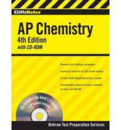 CliffsNotes AP Chemistry with CD-ROM: 4th Edition by BOBROW TEST PREP