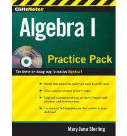 CliffsNotes Algebra I Practice Pack by STERLING MARY JANE