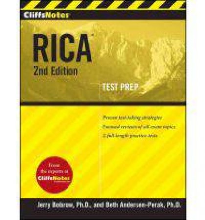 CliffsNotes RICA:  2nd Edition by BOBROW JERRY AND ANDERSEN-PERACK BETH