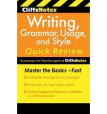 Cliffsnotes Writing Grammar Usage and Style Quick Review 3rd Edition