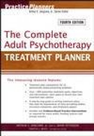 The Complete Adult Psychotherapy Treatment Planner, 4th Edition by Jongsma