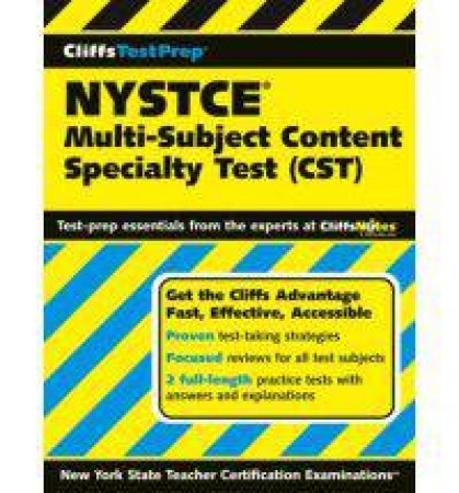 Cliffstestprep Nystce: Multi-Subject Content Speciality Test by American BookWorks