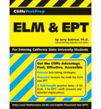 CliffsTestPrep ELM & EPT by BOBROW JERRY