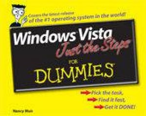 Windows Vista Just The Steps For Dummies by Nancy Muir