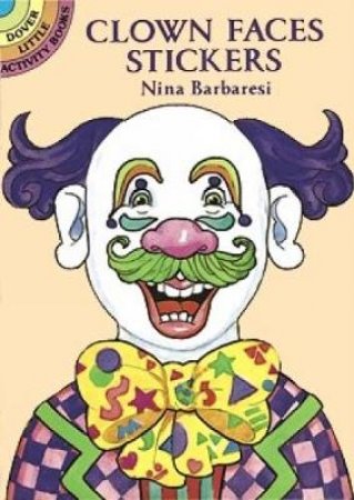 Clown Faces Stickers by NINA BARBARESI