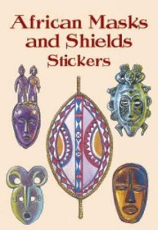 African Masks and Shields Stickers by CAL MASSEY