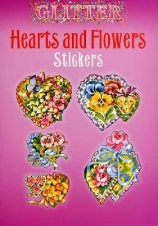 Glitter Hearts and Flowers Stickers by JOAN O'BRIEN