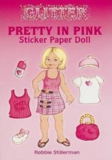 Glitter Pretty in Pink Sticker Paper Doll