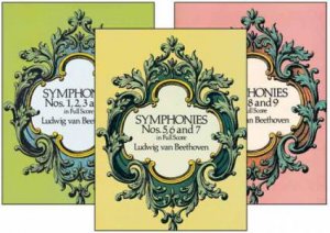 Beethoven's Nine Symphonies: Three-Volume Set by LUDWIG VAN BEETHOVEN