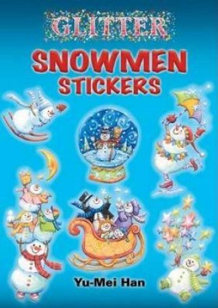 Glitter Snowmen Stickers by YU-MEI HAN