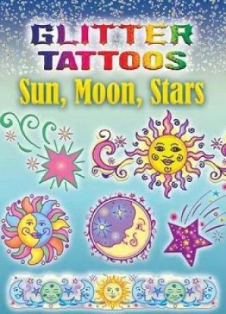 Glitter Tattoos Sun, Moon, Stars by ANNA POMASKA