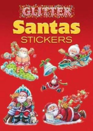 Glitter Santas Stickers by YU-MEI HAN