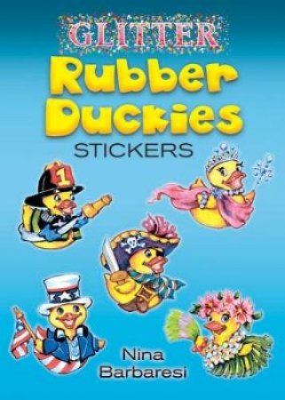 Glitter Rubber Duckies Stickers by NINA BARBARESI