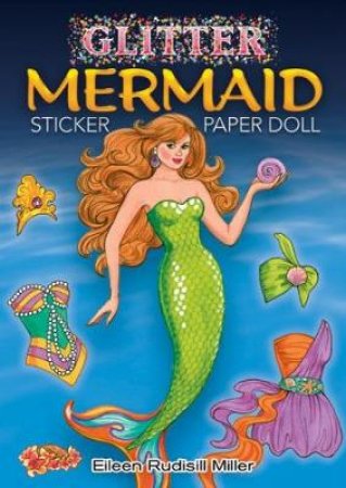 Glitter Mermaid Sticker Paper Doll by EILEEN RUDISILL MILLER