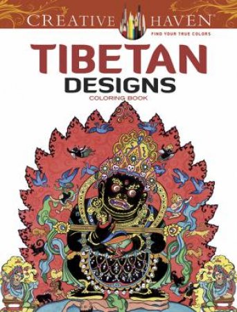 Tibetan Designs Adult Coloring Book by Marty Noble