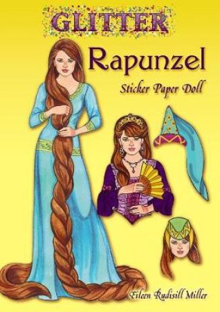 Glitter Rapunzel Sticker Paper Doll by EILEEN RUDISILL MILLER