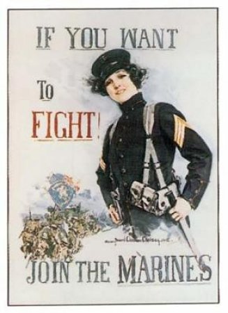 Join the Marines Poster by BETTY CHRISTY