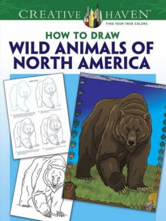 Creative Haven How to Draw Wild Animals of North America by TED RECHLIN