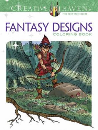 Creative Haven Fantasy Designs Coloring Book by AARON POCOCK