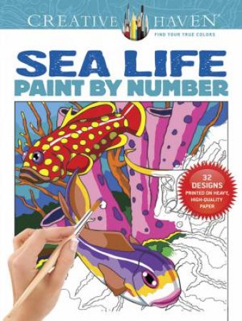 Creative Haven Sea Life Paint by Number by GEORGE TOUFEXIS