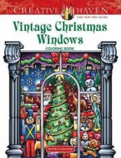 Creative Haven Christmas Windows Coloring Book