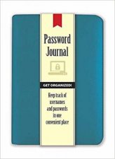 Password Journal Caribbean Blue