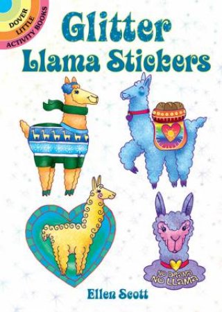 Glitter Llama Stickers by Ellen Scott