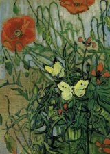 Van Goghs Butterflies And Poppies Notebook