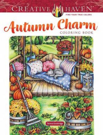 Creative Haven Autumn Charm Coloring Book by Teresa Goodridge