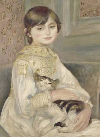 Julie Manet Notebook: Child With Cat by Pierre-Auguste Renoir