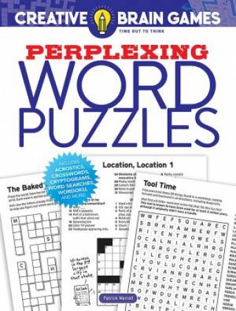 Creative Brain Games Perplexing Word Puzzles by PATRICK MERRELL