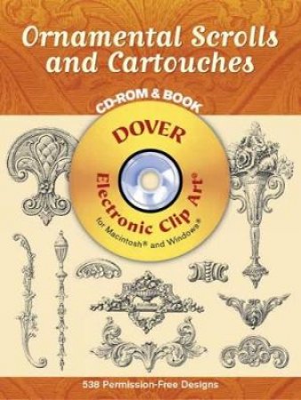 Ornamental Scrolls and Cartouches CD-ROM and Book by SYRACUSE ORNAMENTAL COMPANY