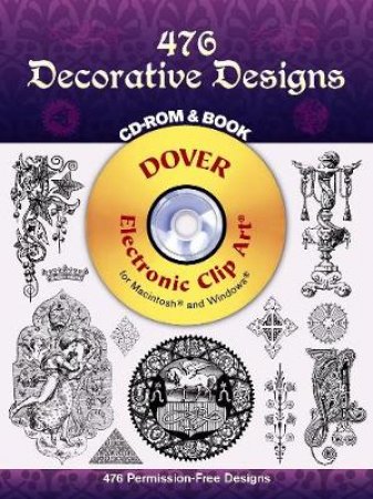 476 Decorative Designs CD-ROM and Book by JOHN LEIGHTON