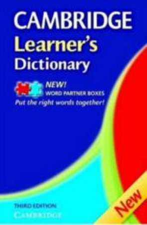 Cambridge Learner's Dictionary - 3 ed by Unknown