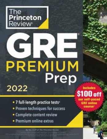 Princeton Review GRE Premium Prep, 2022 by Various