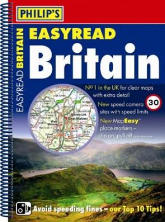 Philip's Easyread Atlas Britain A4 2009 Spiral by Philip's