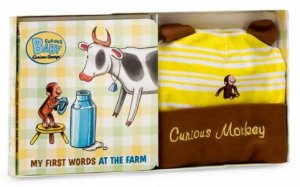 Curious Baby My First Words at the Farm Gift Set (curious George Book & Hat) by REY H.A.