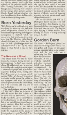 Born Yesterday: The News As A Novel by Gordon Burn